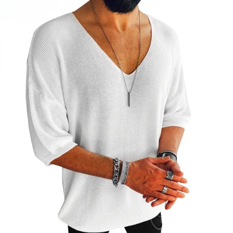 Men's V-neck Oversize Shirt