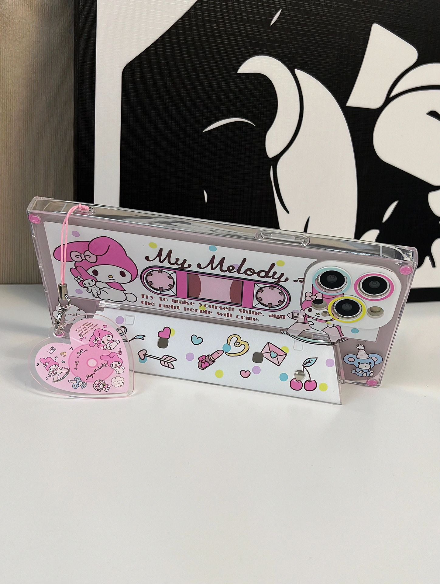 Sanrio Cassettes Holder（With magnetic tape charm）Phone Case