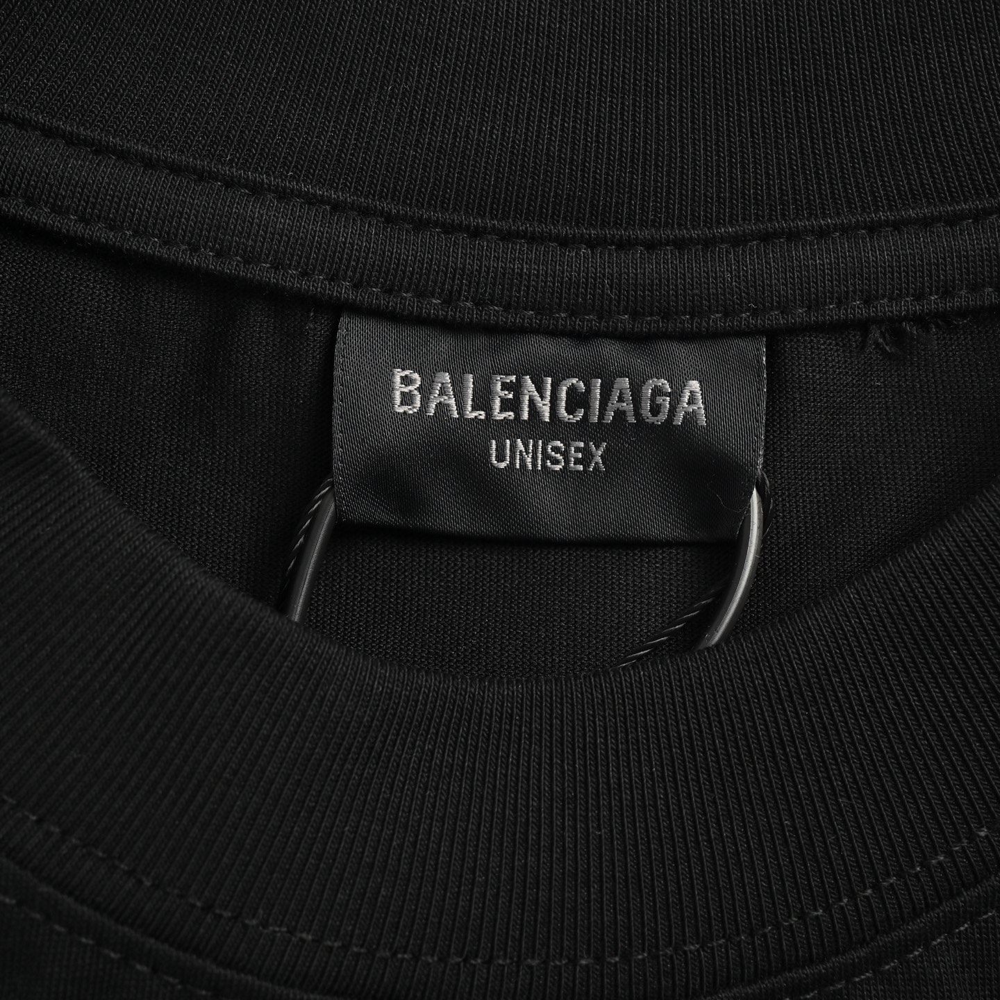 Balenciaga Double Ring Letter Embroidery Round Neck Short Sleeve
