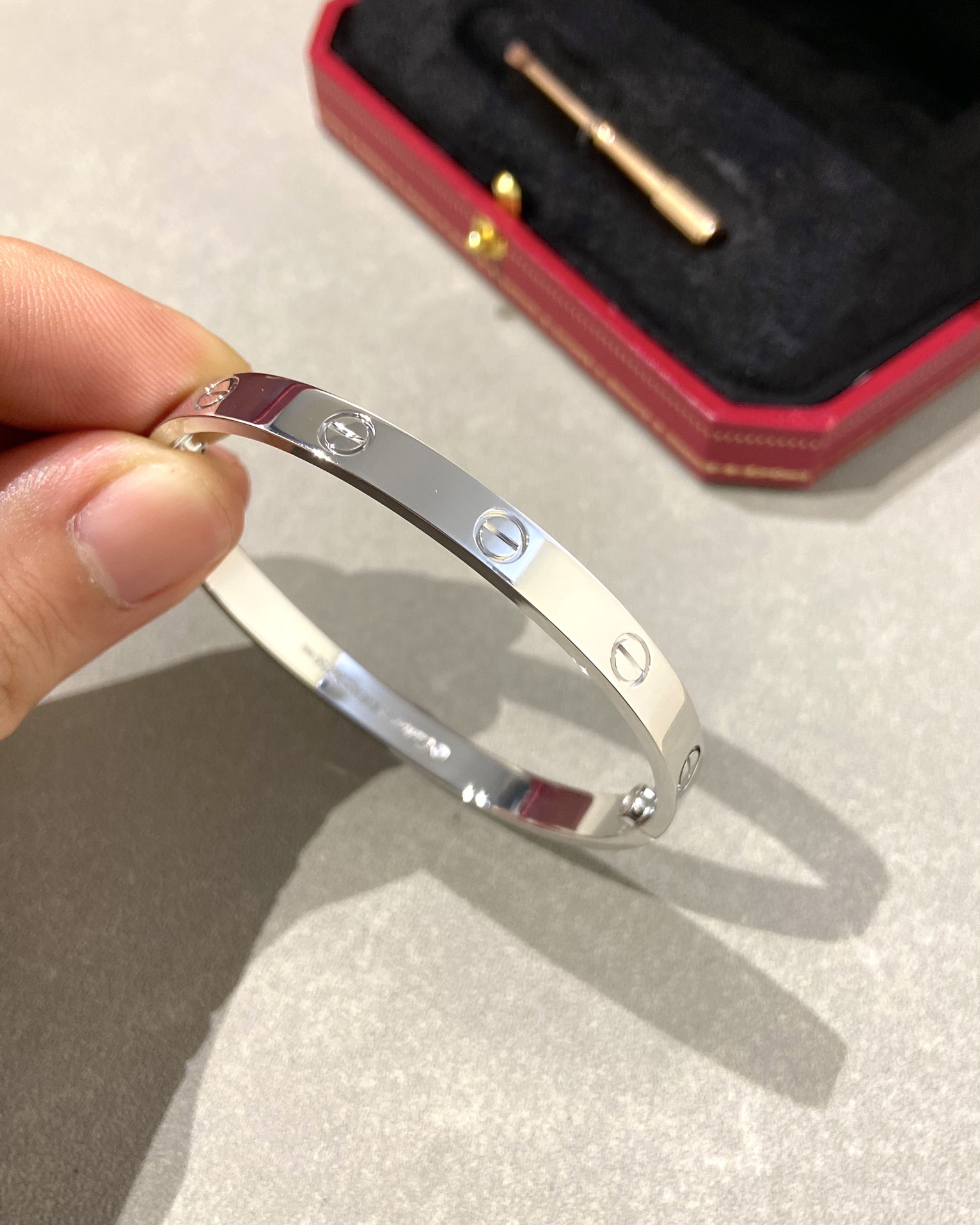 Cartier wide diamond-free bracelet