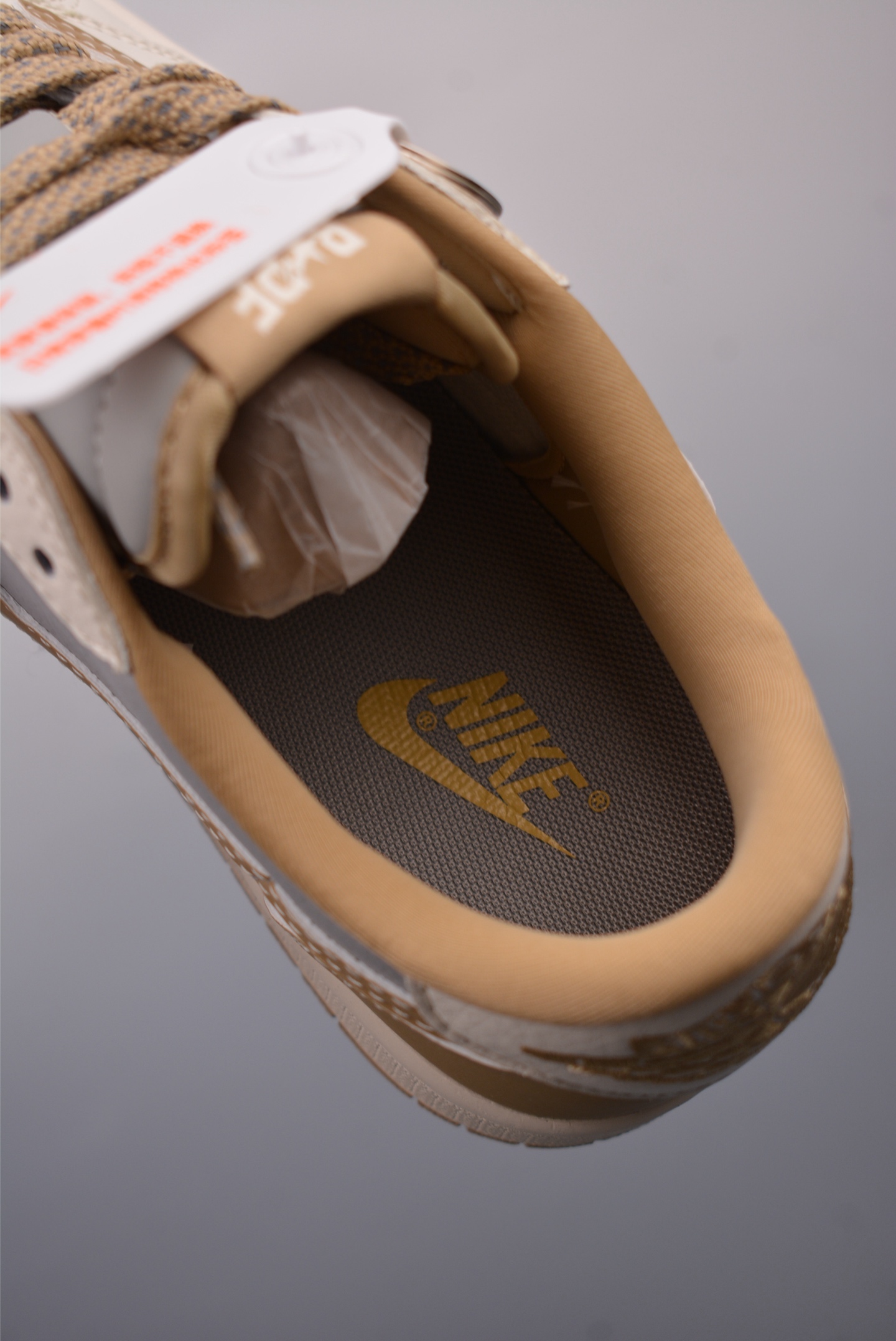 BAPE x Travis Scott x Nike Air Jordan 1 Low OG SP Beige Gray Brown BB6511-623