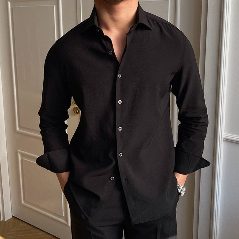 Italiano Men's Elegant Button-Up Shirt