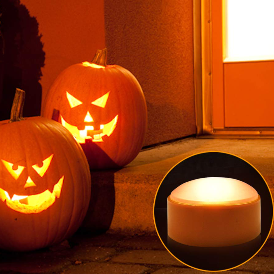 💥ON SALE💥2-Pack Orange LED Pumpkin Lights with Timer & Remote 🎃 🧡