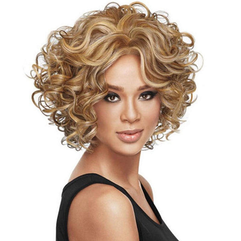 Luna Wigs Women's Fashion Small Wavy Curly Wig