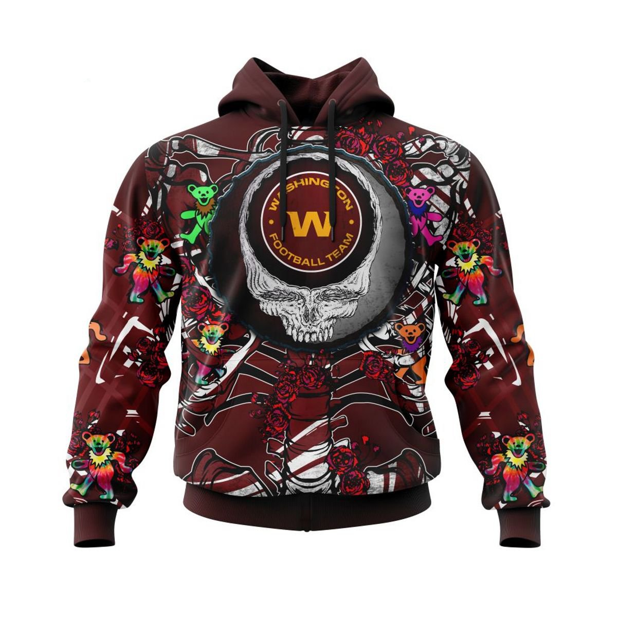 WASHINGTON 3D HOODIE MIX GRATEFUL DEAD