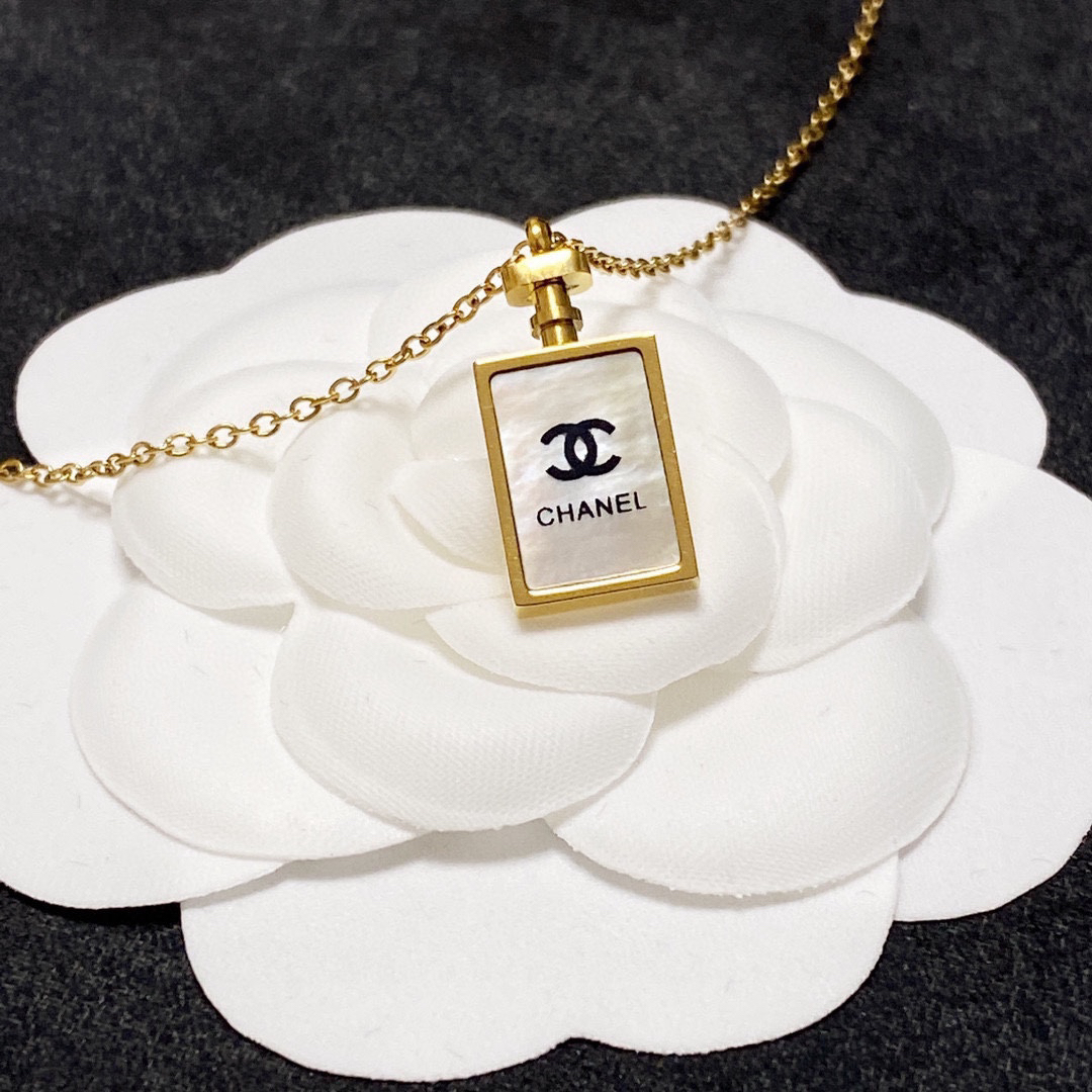Chanel Perfume Bottle Necklace