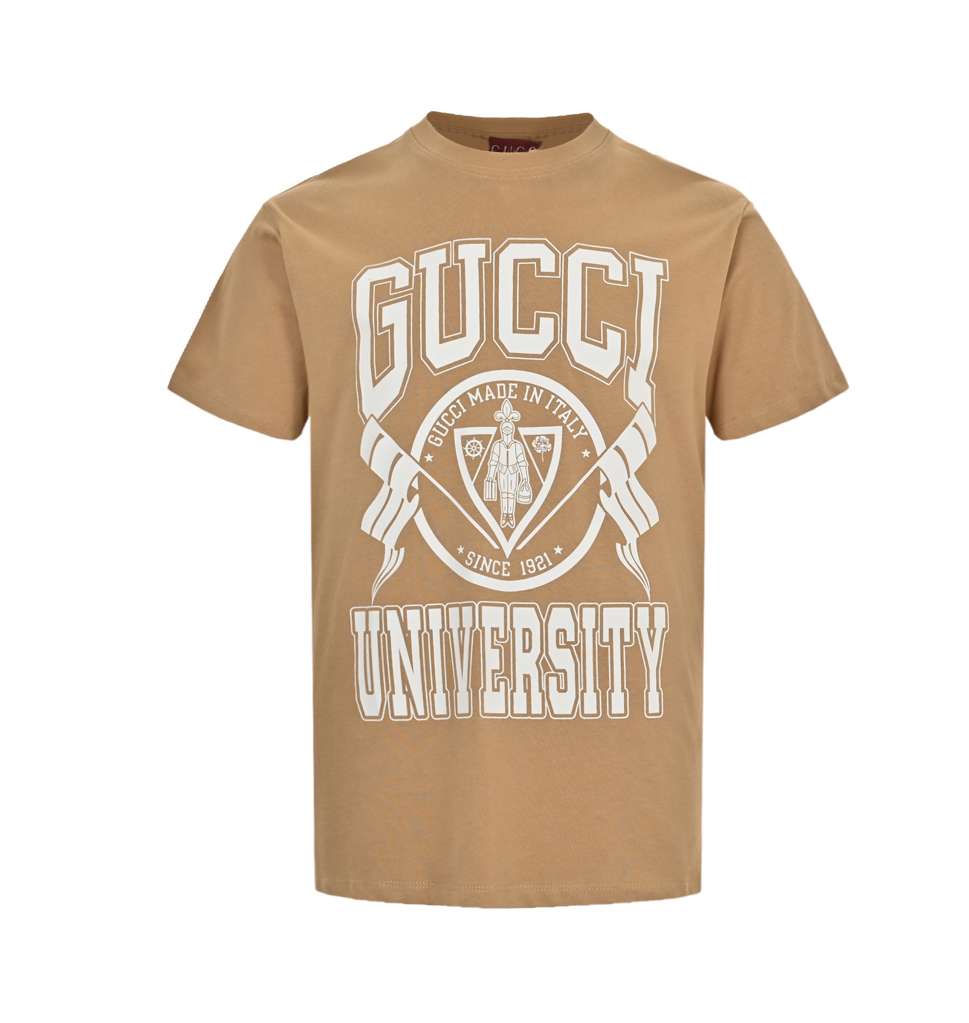 Gucci 24ss school emblem print short sleeves
