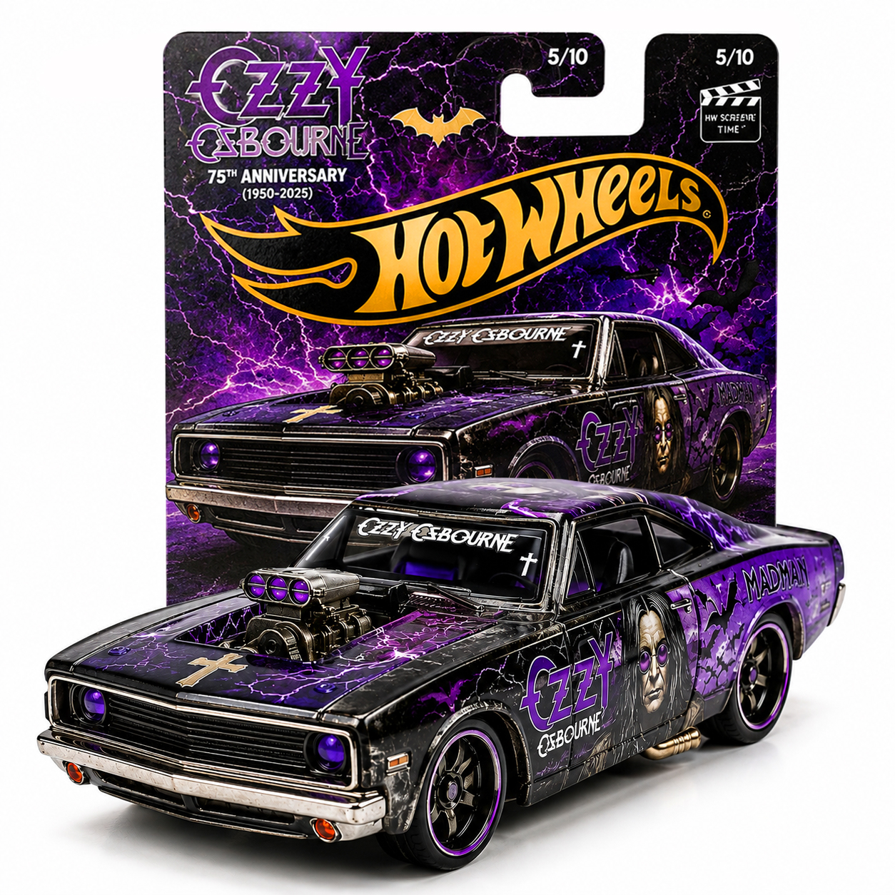 Hot Wheels Ozzy Osbourne Madman 1970 Dodge Charger