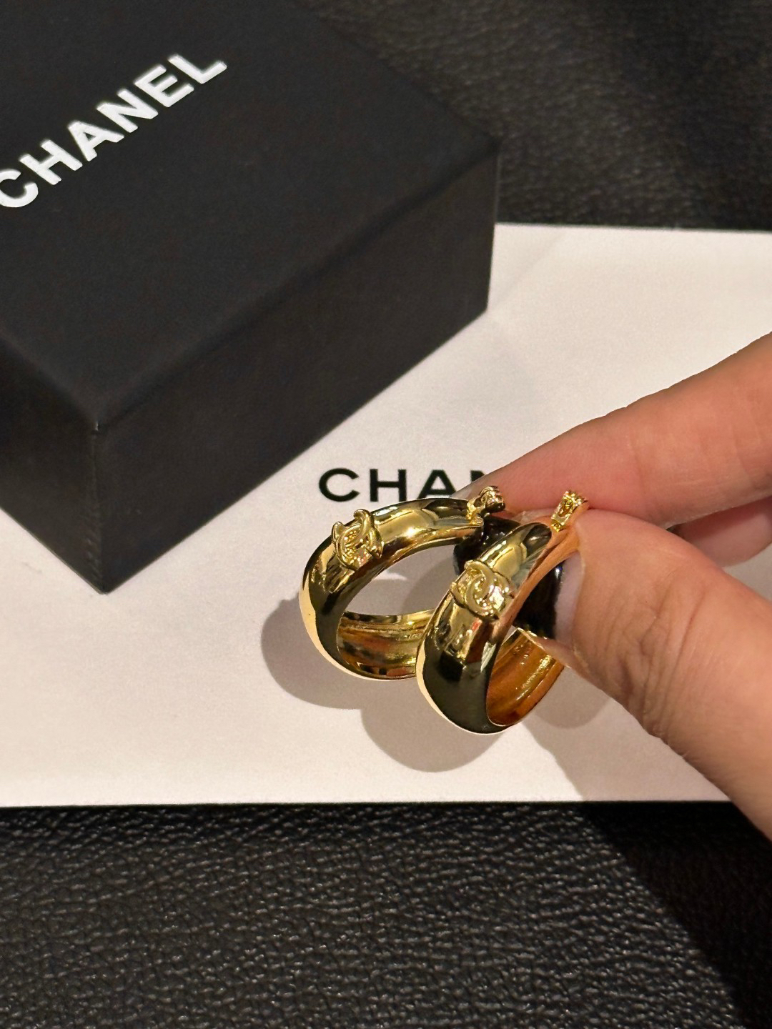 Chanel Double C Earrings