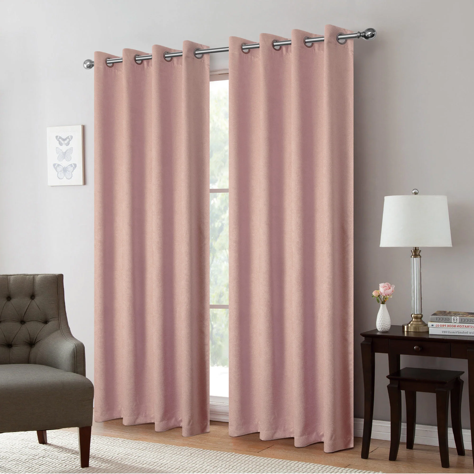 Isla Thermal Room Darkening Grommet Window Panel, 54x84 Inches
