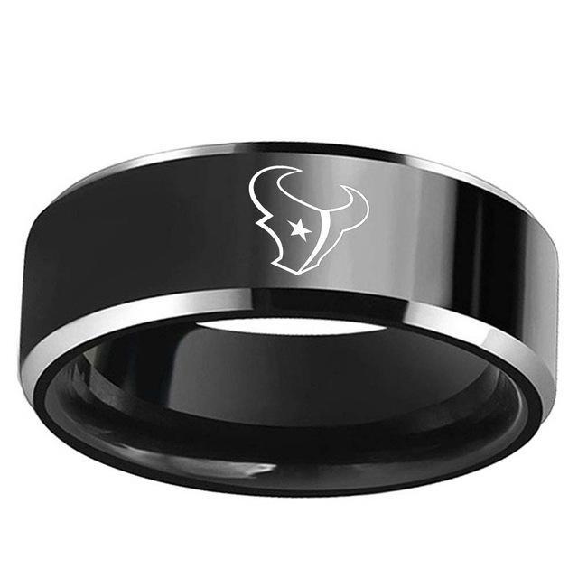 LIMITED EDITION HOUSTON TEXANS TITANIUM STEEL RING