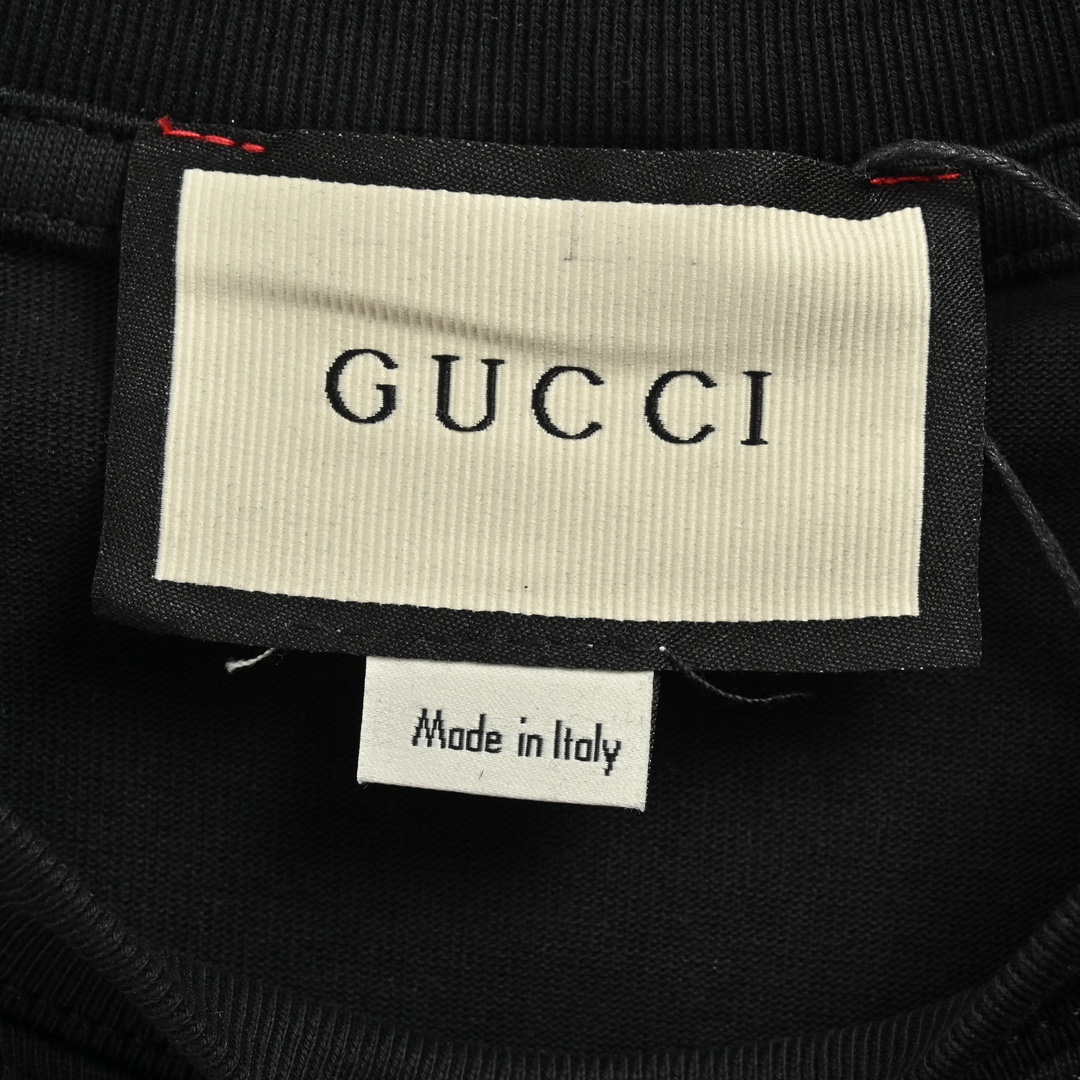 Gucci 24ss motorcycle print short sleeve