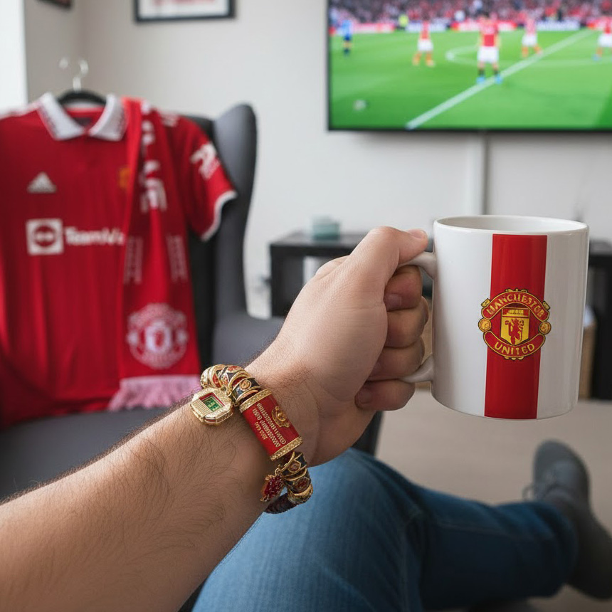 Manchester United 148th Anniversary Celebration Charm Bracelet