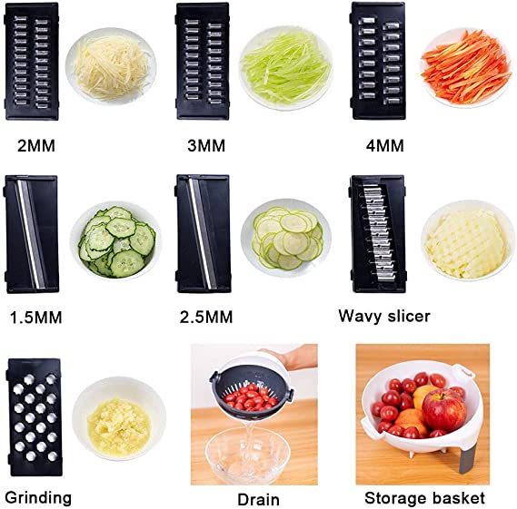 (🔥Last Day Promotion-SAVE 50% OFF)New 11 in 1 Multifunction Magic Rotate Vegetable Cutter-BUY 2 GET 10% OFF & FREE SHIPPING