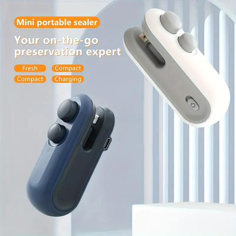 Mini 2-in-1 Rechargeable Magnetic Snack Sealer Household Mini Sealing Machine