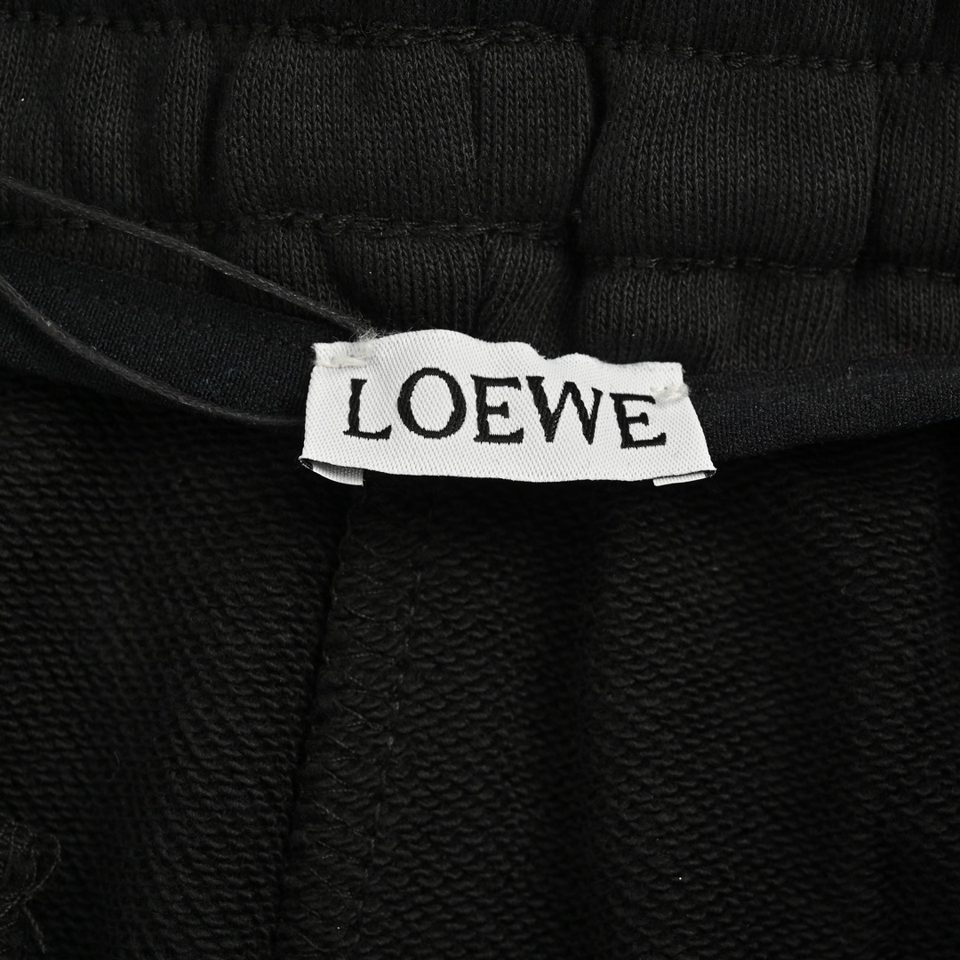 Loewe 24Fw colorblock webbing logo embroidered trousers