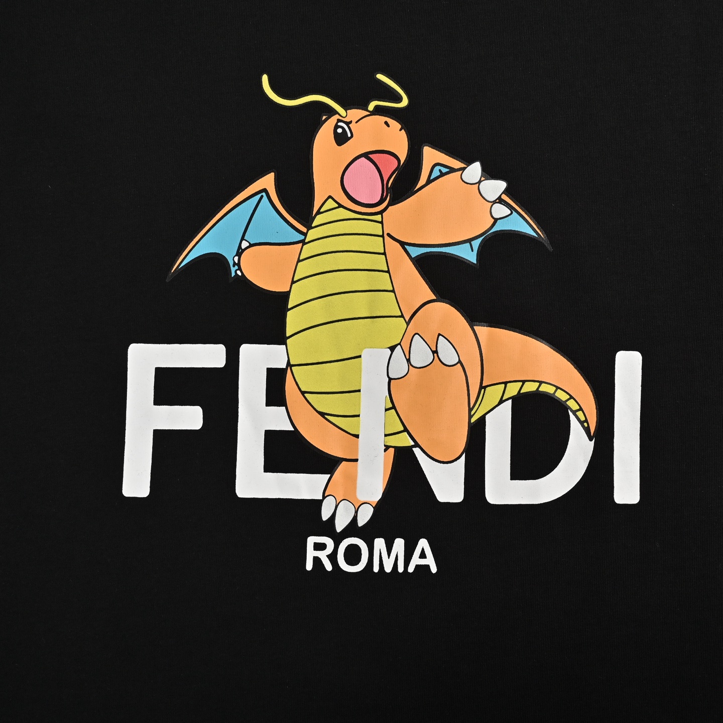 Fendi 24ss Pokémon co-branded Charmander print short sleeves