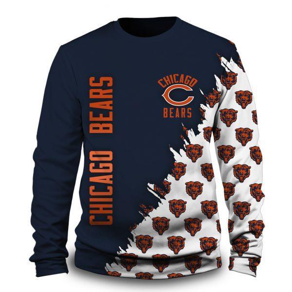 CHICAGO BEARS HOODIE PRINTED VIP 3D 35