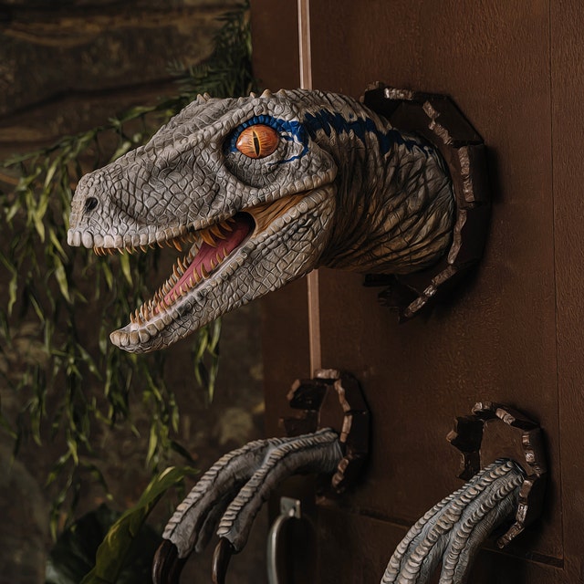 Bursting Through Wall Dinosaur