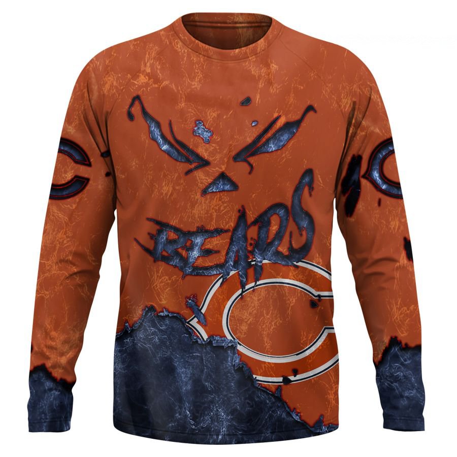 CHICAGO BEARS 3D HOODIE HALLOWEEN001