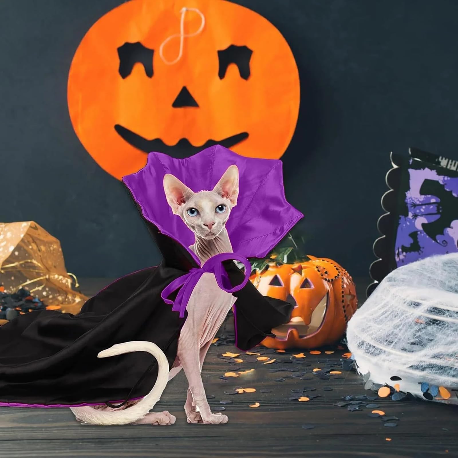 🦇Vampire Cloak Halloween Pet Cosplay🐾