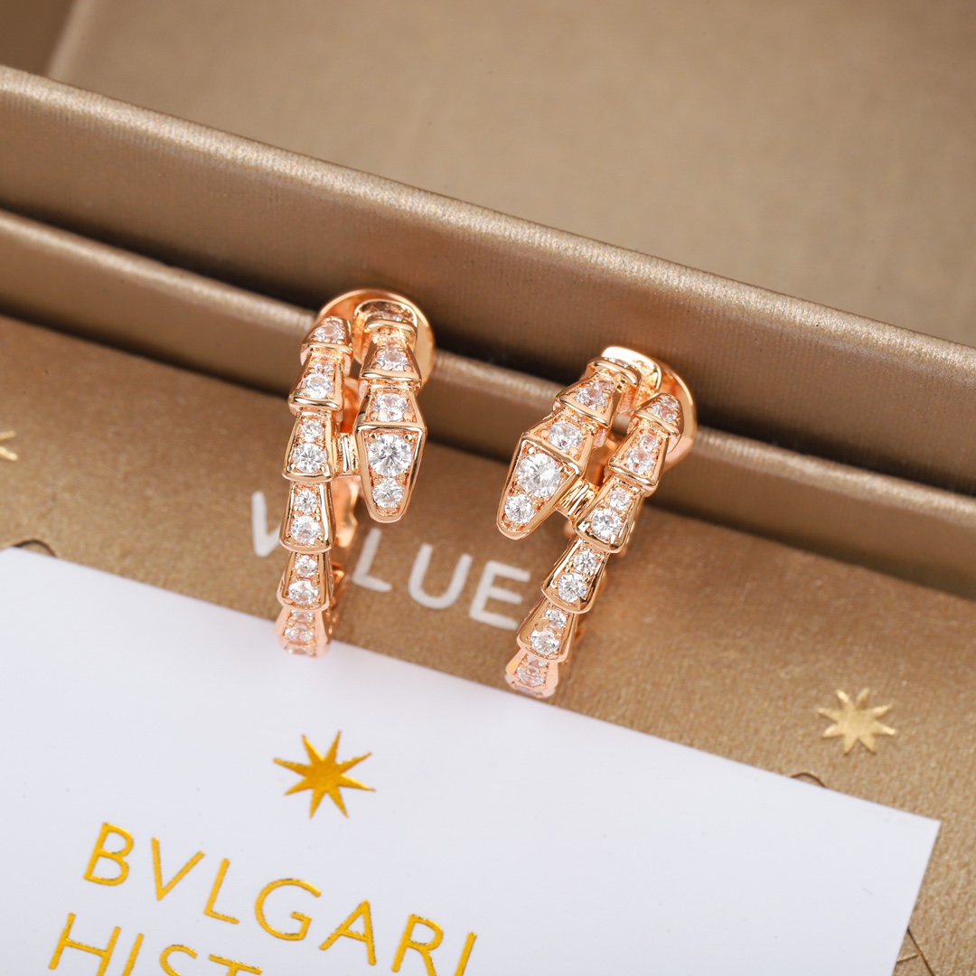 Bulgari snake earrings