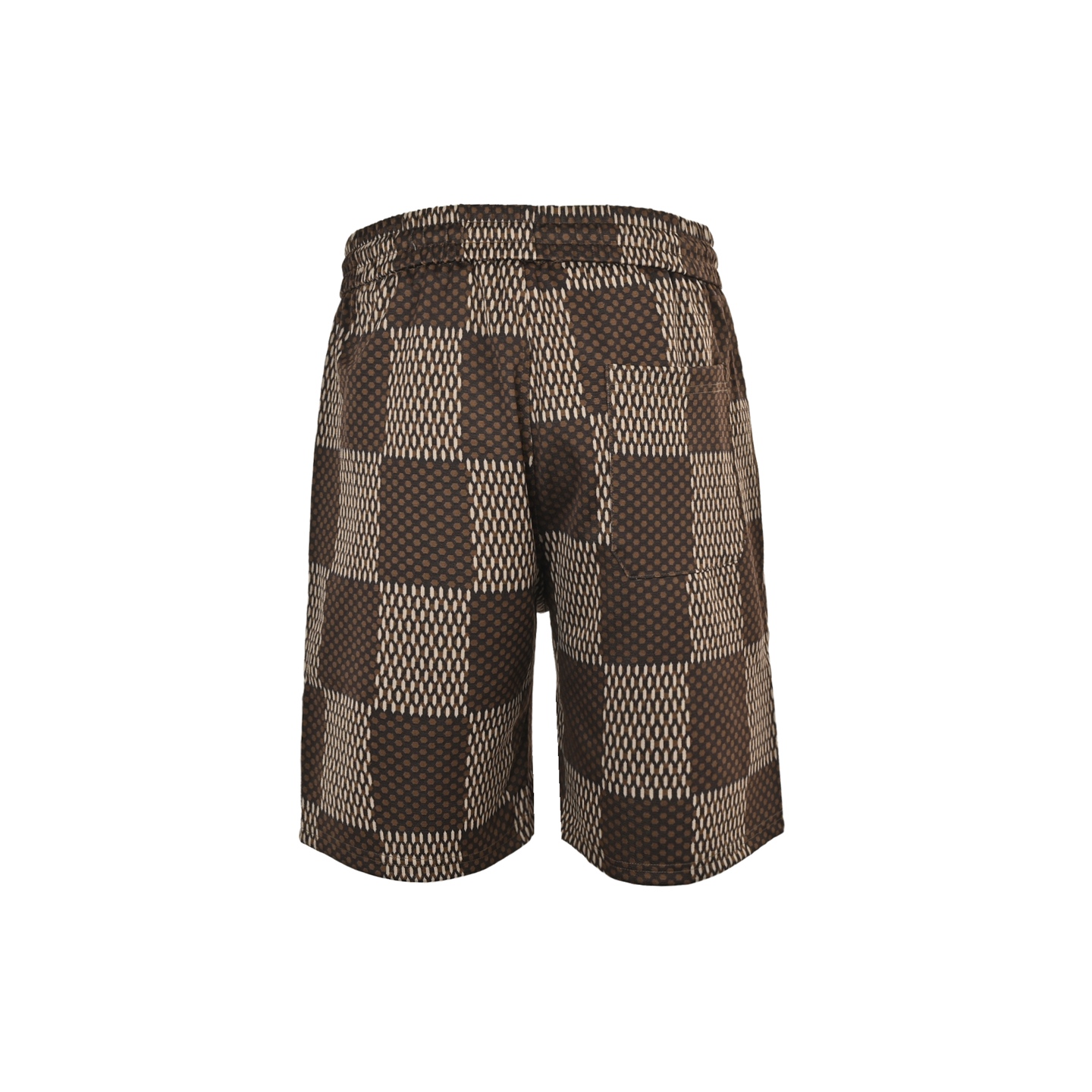 Louis Vuitton 25ss Pharrell checkerboard rhinestone wool shorts