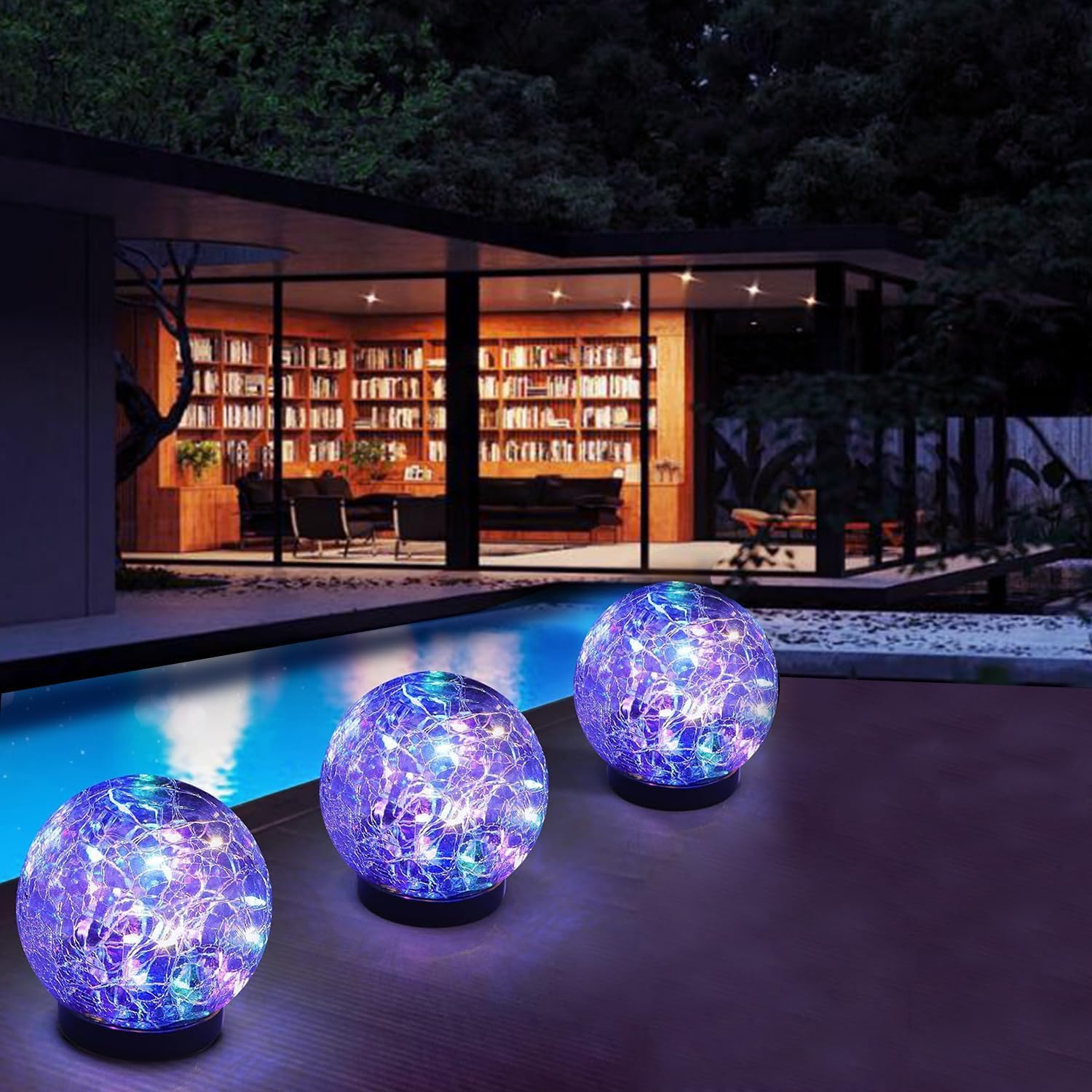 💥ON SALE💥Solar Garden LEDs Glass Ball Lights, Outdoor Waterproof 💡✨