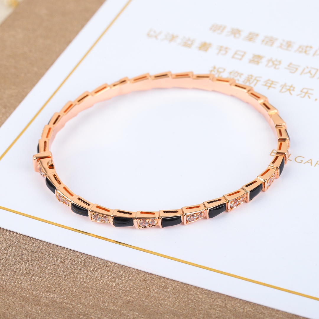 Bulgari Serpenti Viper mother-of-pearl bracelet