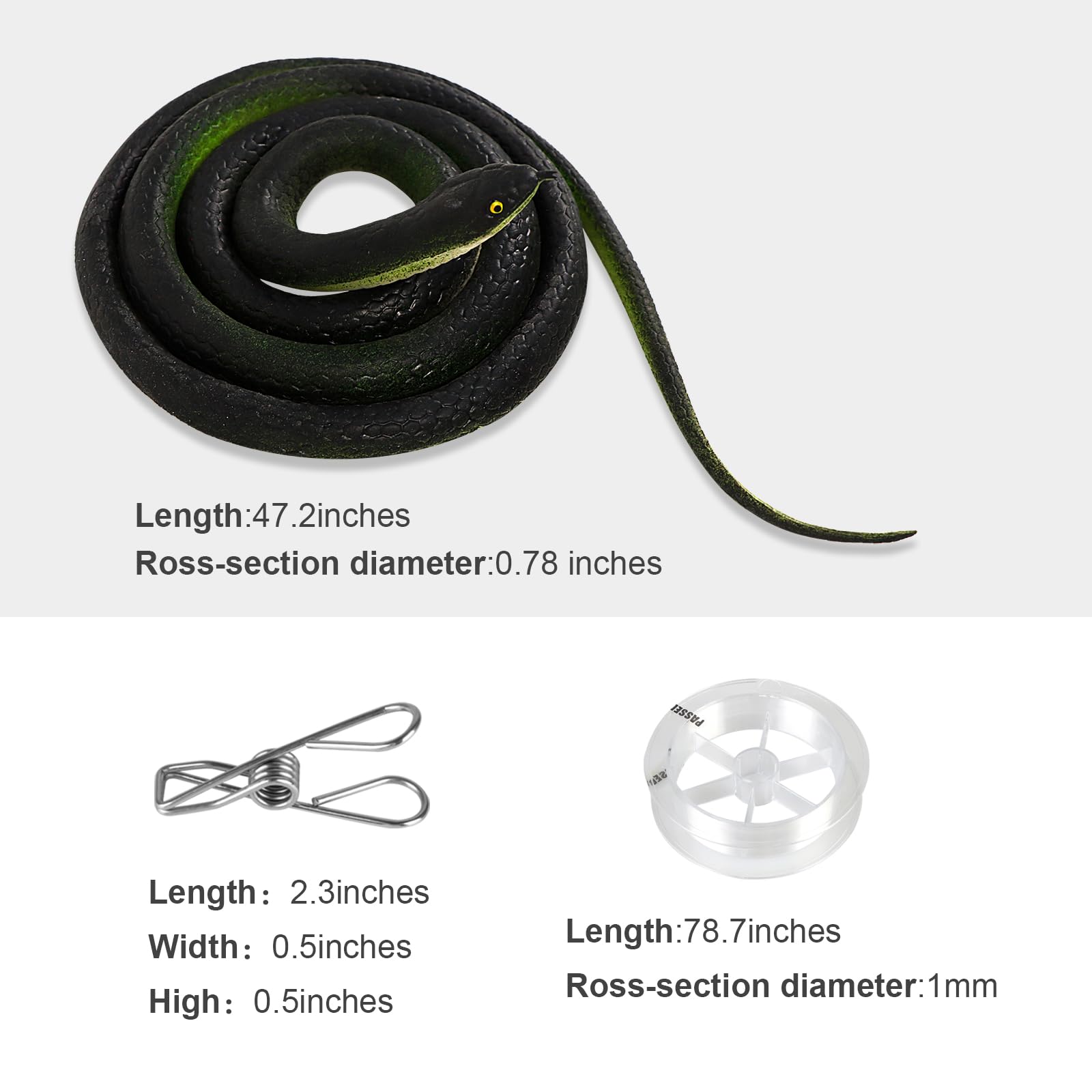 😈Snake Prank with String Clip🐍