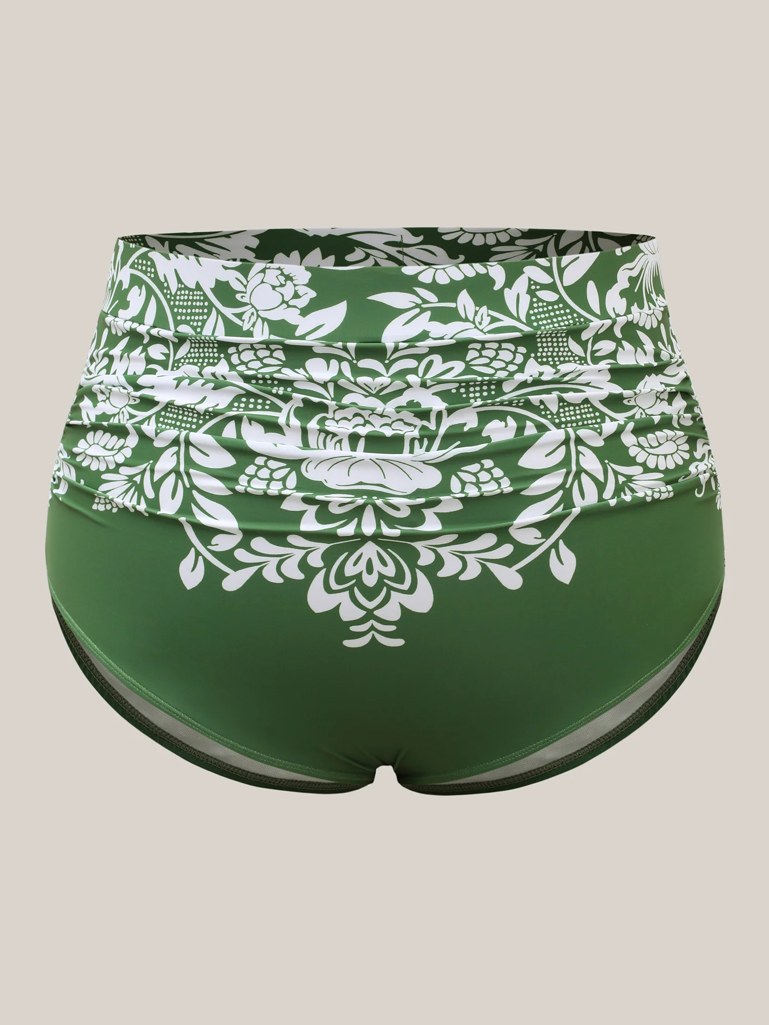 Floral Print Cheeky Coverage Swim Bottoms