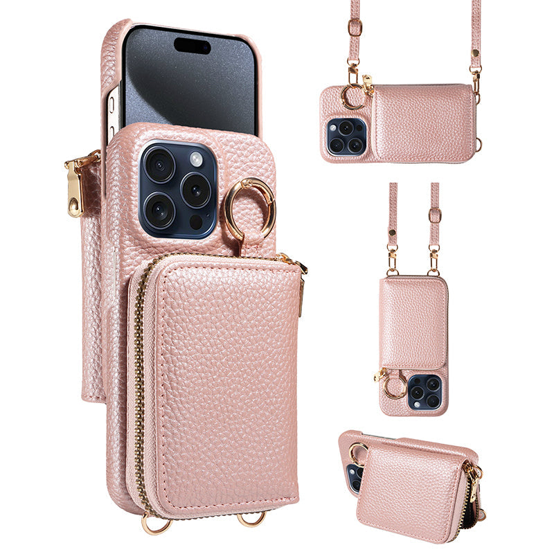 Portable Phone Case with Card Slots for iPhone Series