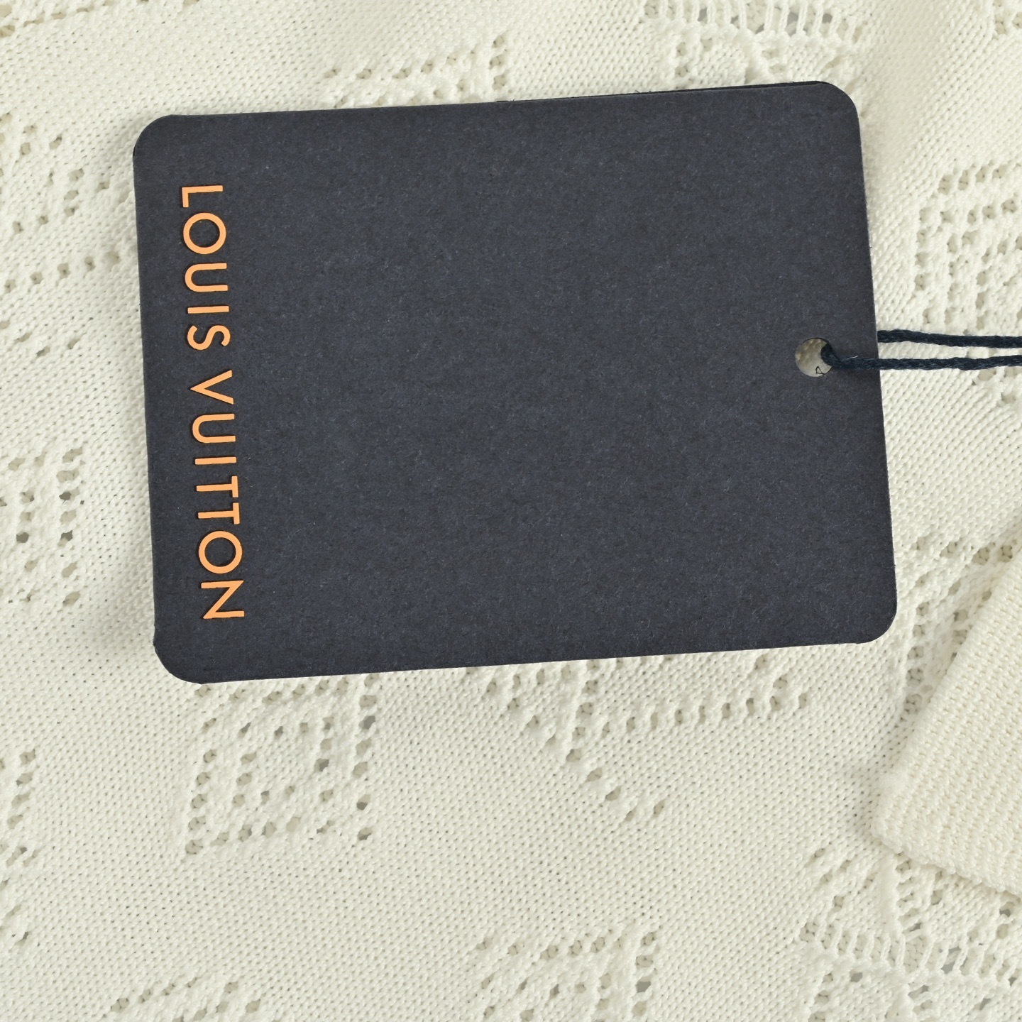 Louis Vuitton 25ss hollow monogram jacquard knit shirt