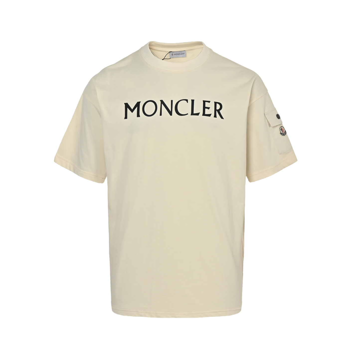 Moncler classic print sleeve pocket short sleeve