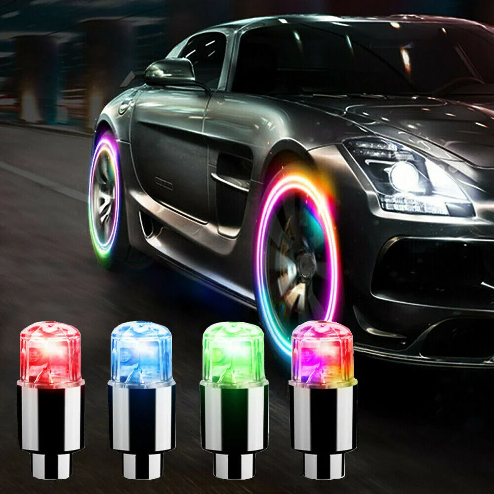 Motion Activated LED Wheel Lights Suitable for Cars, Motorcycles, Bicycles