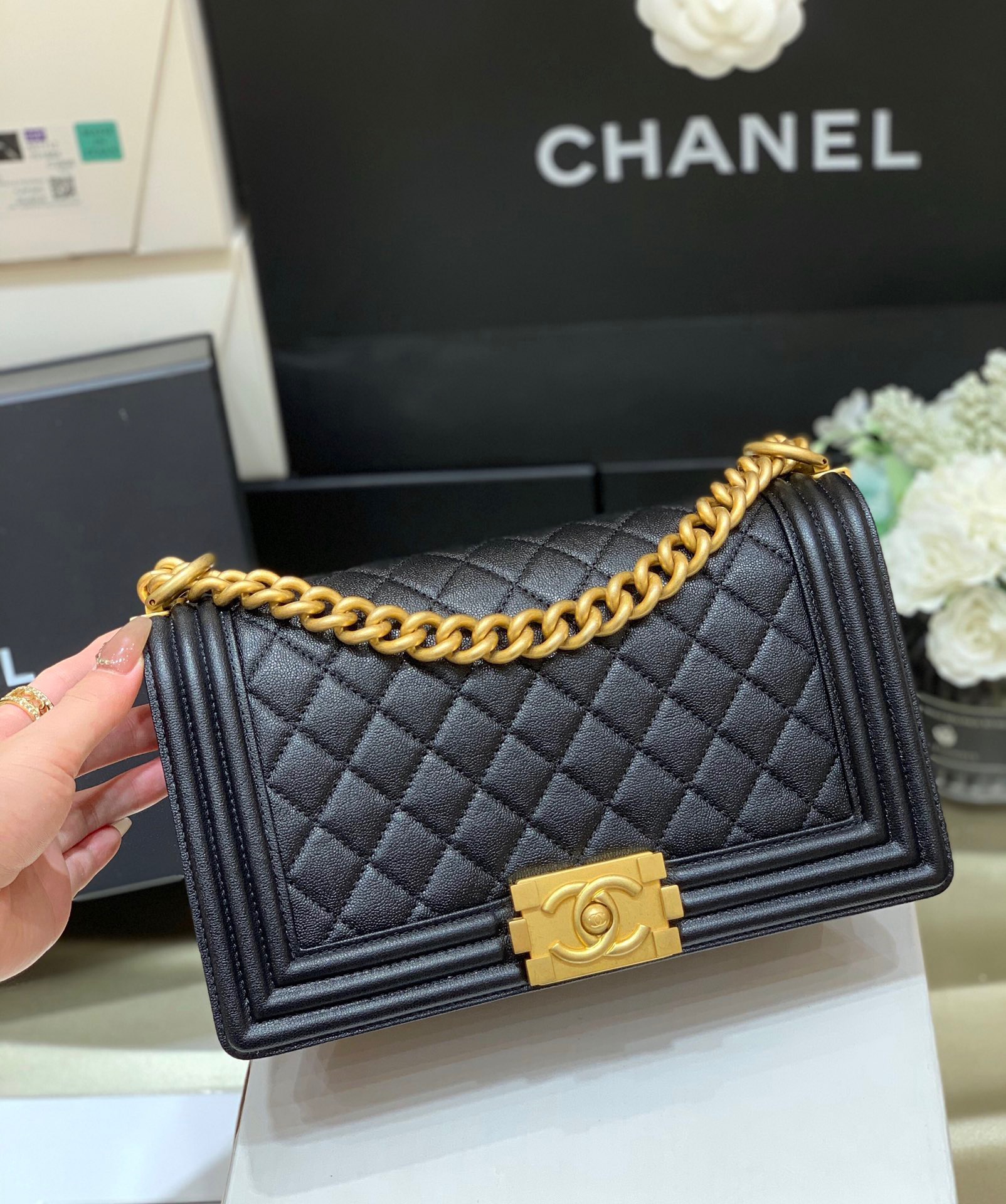 Chanel BOY Handbag A67086