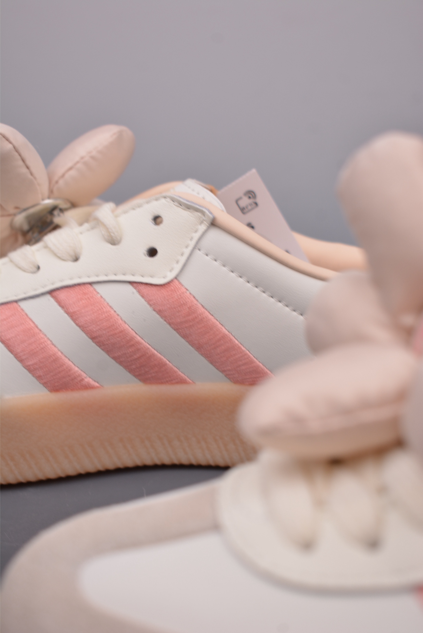 Adidas Originals Samba OG White Grey Pink JR3334