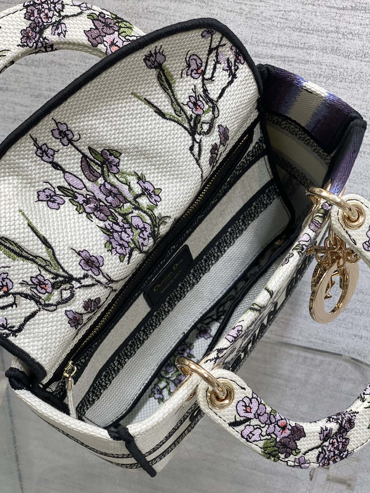 Dior Lady Summer Collection Embroidered Lady Bag
