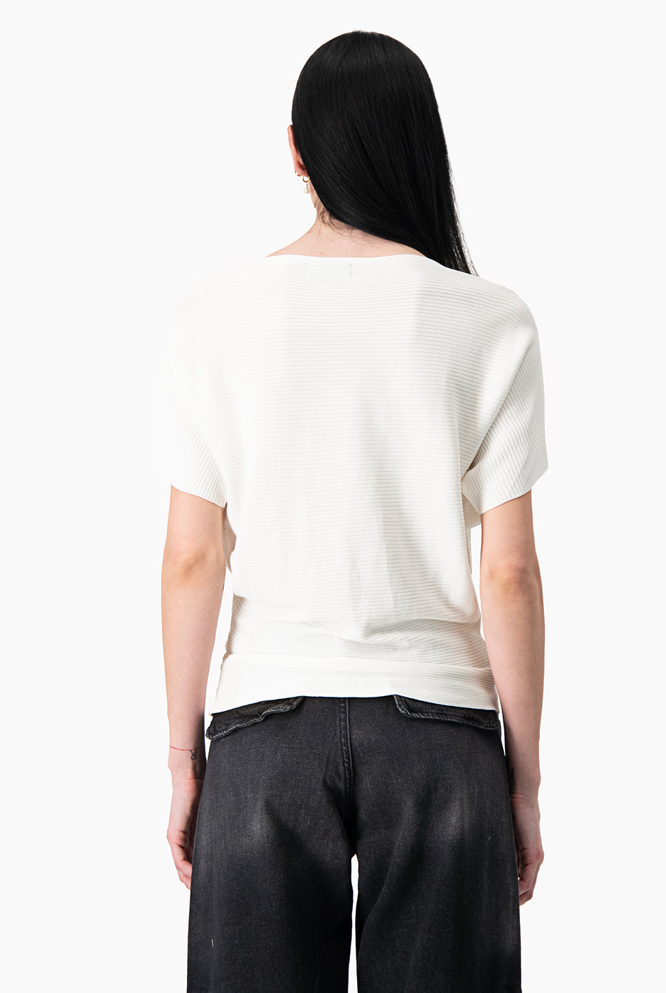 Blusa básica manga corta Natural
