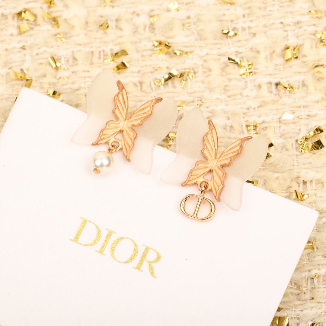 Dior Butterfly Earrings
