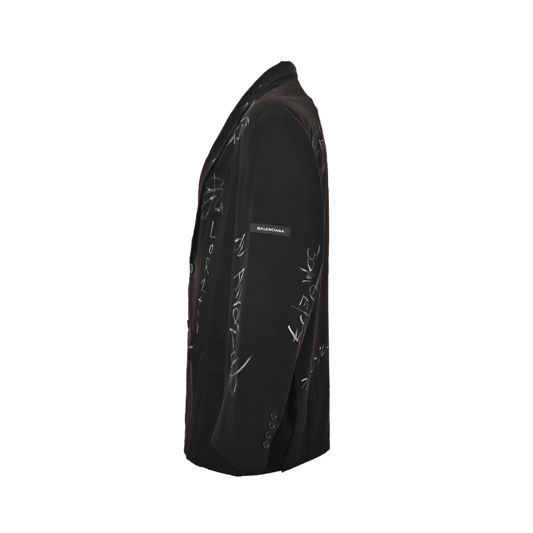 Balenciaga 24Fw graffiti jacket suit