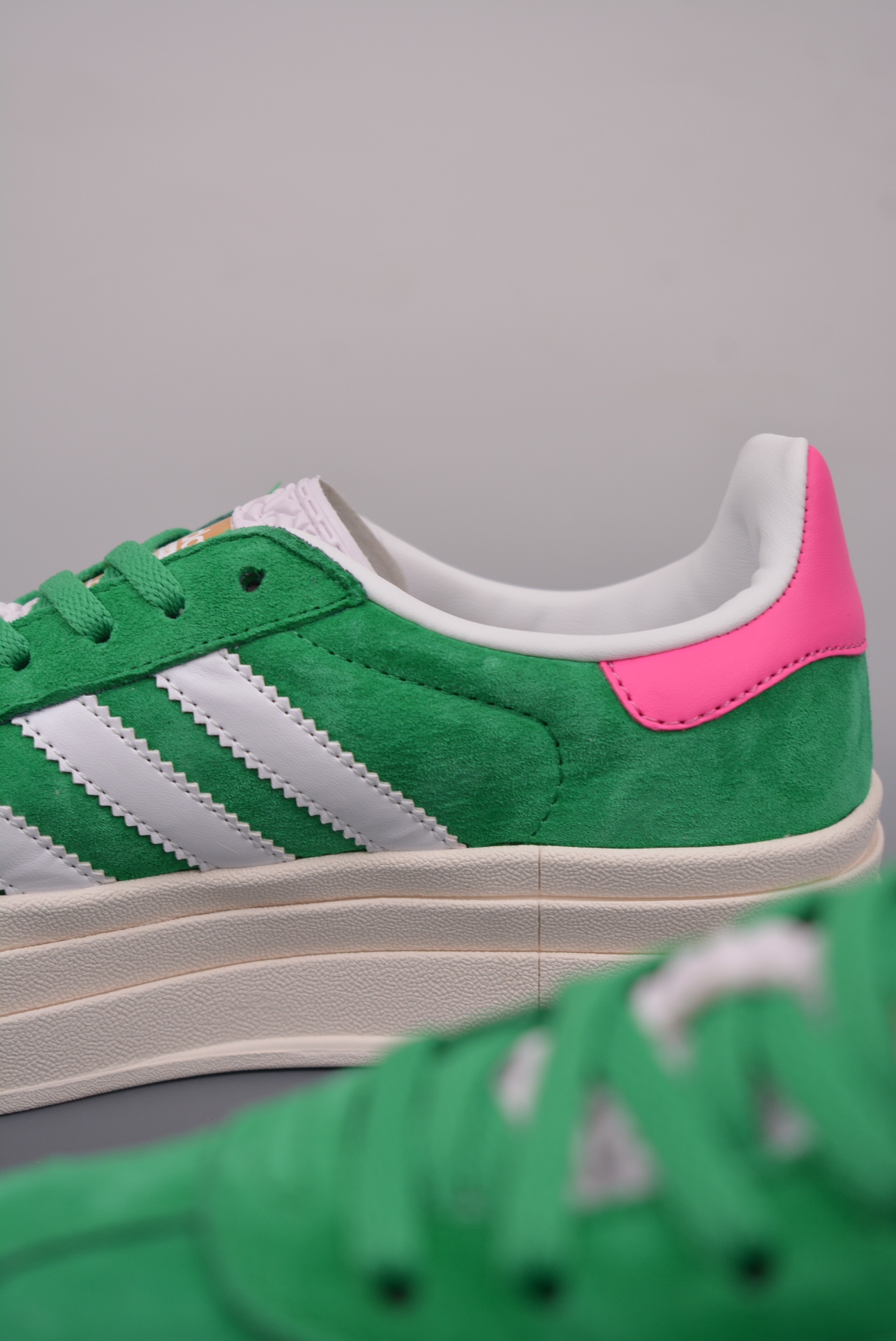 Adidas Originals Gazelle Bold W Grass Green Pink White IG3136