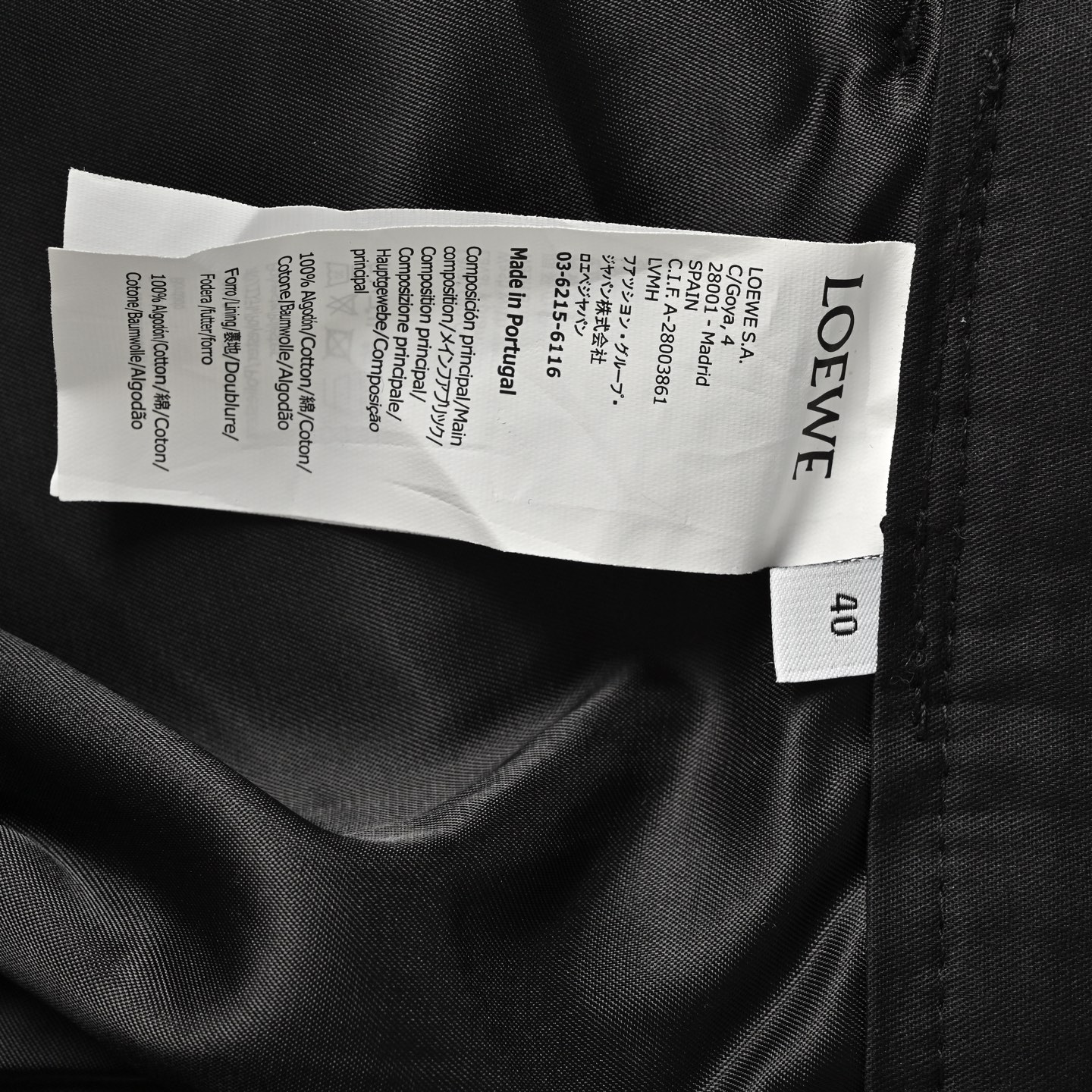 Loewe Anagram Half Embroidered Flannel Shorts