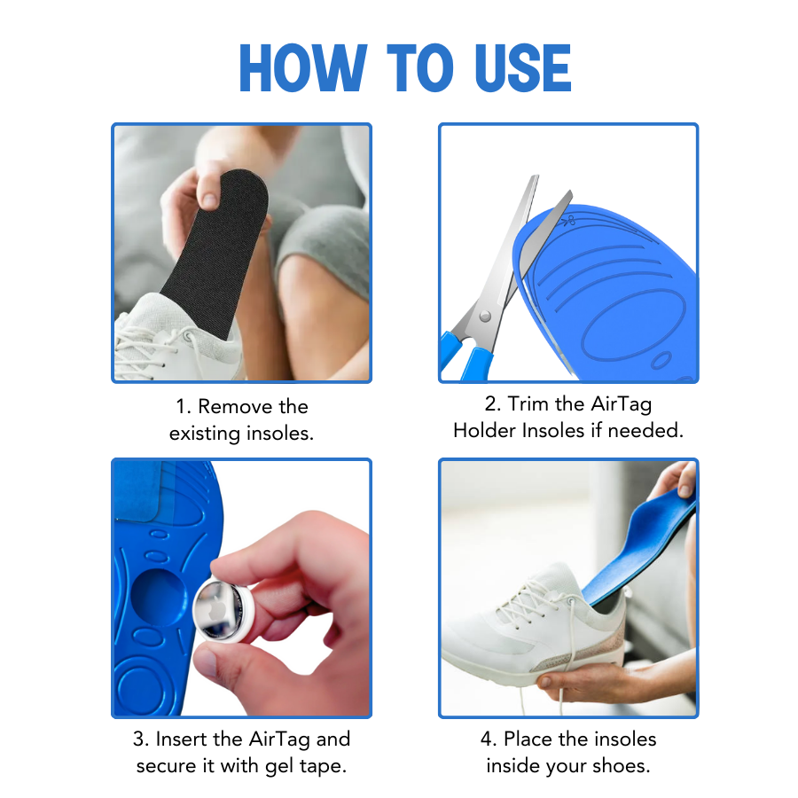 🔥On Sale🔥Airtag Holder Insoles for Kids and Eldery