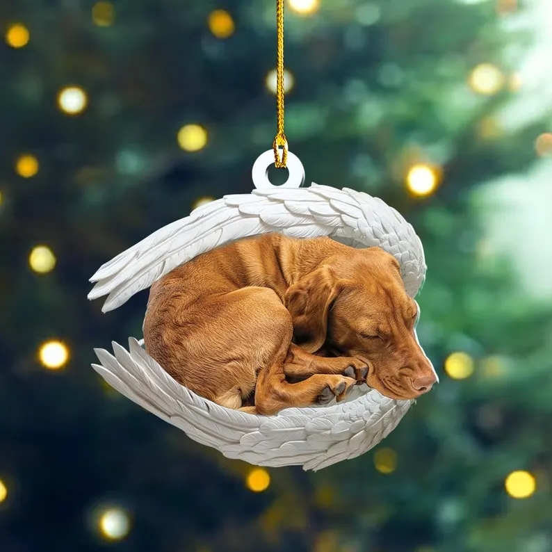Dog Sleeping Angel Ornament | Dog Lovers Gift
