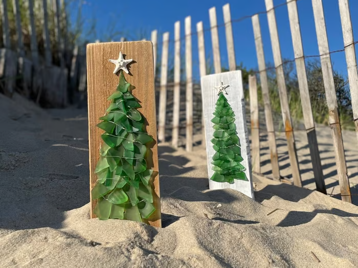 🔥 Last Day 70%OFF🔥DIY Sea Glass Christmas Tree🌊🌲