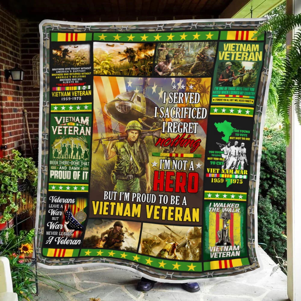 Vietnam Veteran. I Walked The Walk Sofa Throw Blanket