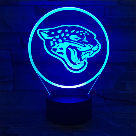 JACKSONVILLE JAGUARS 3D LED LIGHT LAMP