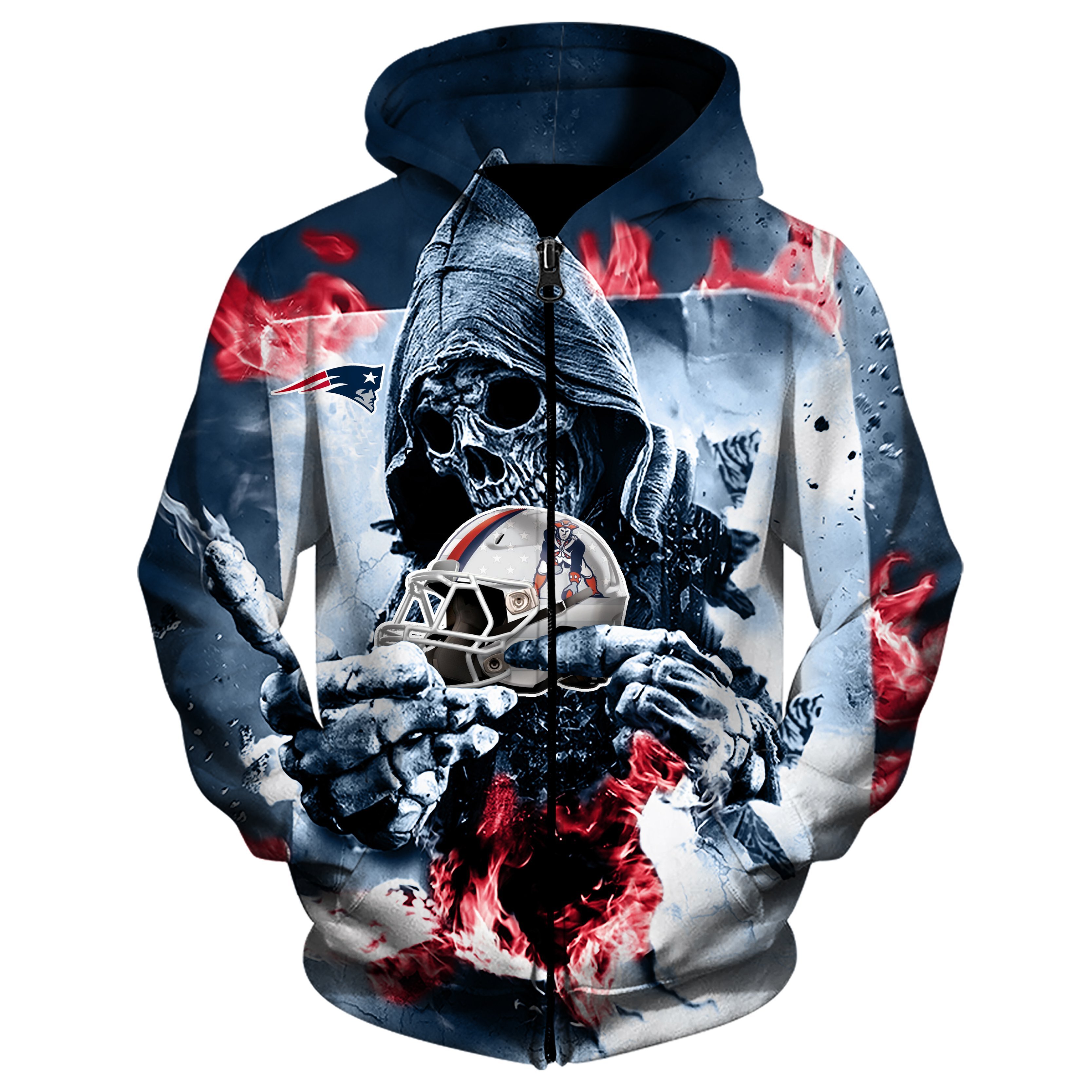 PATRIOTS HOODIE 3D LOVE9