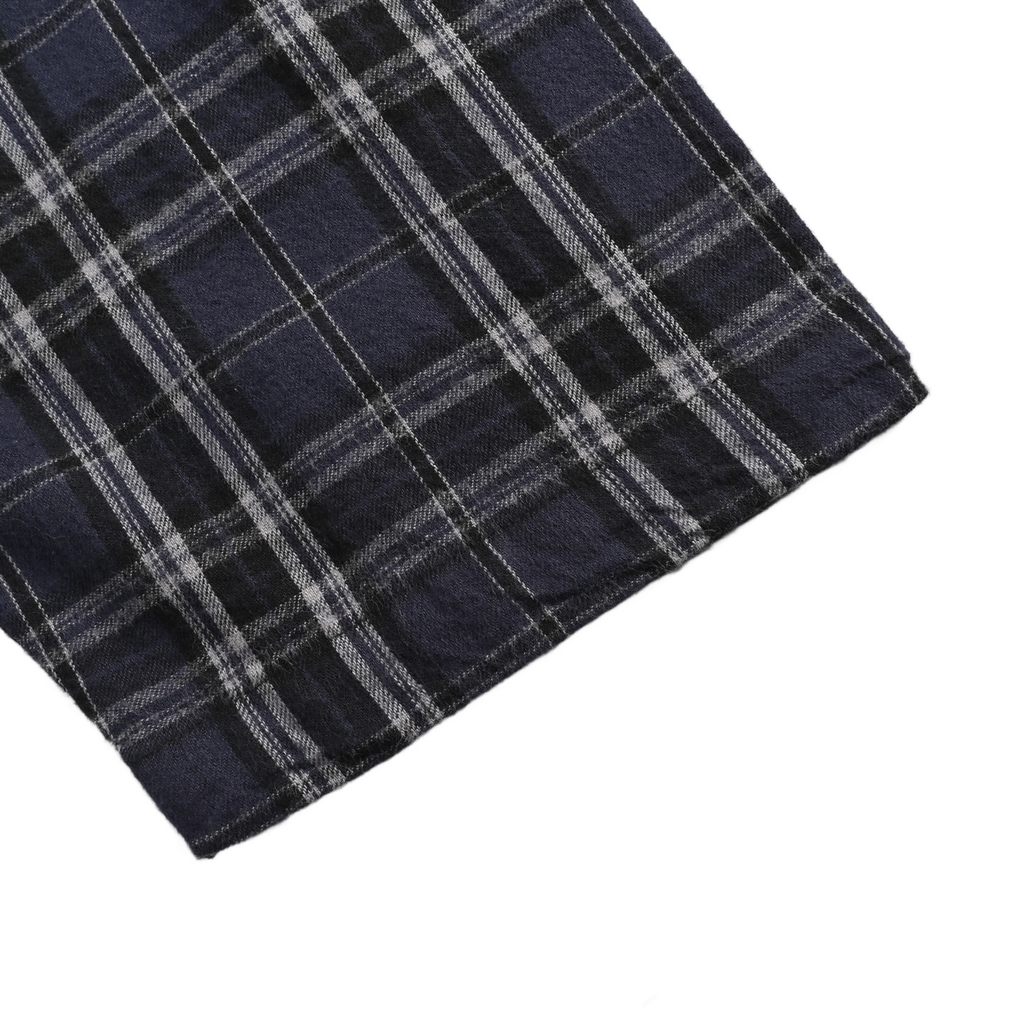 Balenciaga 25Fw blue check appliqué jacket